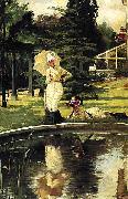 James Tissot In an English Garden Germany oil painting artist